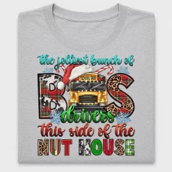 Christmas School Bus Driver DTF Transfer