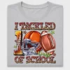 100 Days of School Football DTF Transfer