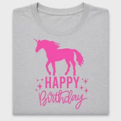 Happy Birthday Unicorn DTF Transfer