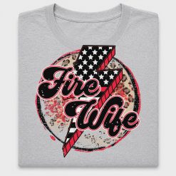 Fire Wife DTF Transfer with Lightning Bolt Design
