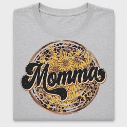 Mama Sunflower Leopard DTF Transfer