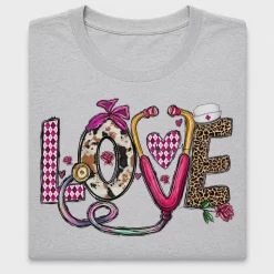 Love Nurse DTF Transfer Design for Shirts