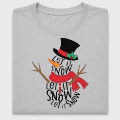 Let It Snow Snowman DTF Transfer