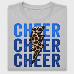 Distressed Cheetah Cheer Lightning DTF Transfer