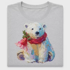 Watercolor Christmas Polar Bear DTF Transfer