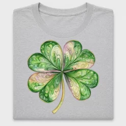 Boho Shamrock Four Leaf Clover DTF Transfer