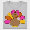 Thanksgiving Turkey Girl DTF Transfer