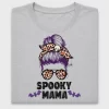 Spooky Mama Leopard Messy Bun DTF Transfer