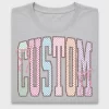 Pastel Checkered Varsity Letters DTF Transfer