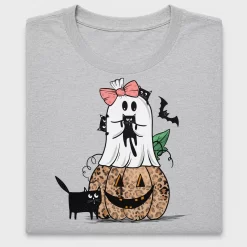 Halloween Ghost Cats Pumpkin DTF Transfer