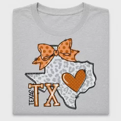 Texas Heart Polka Dot DTF Transfer