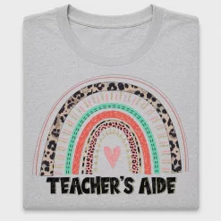 Teacher's Aide Rainbow DTF Transfer