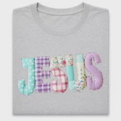 Faux Quilted Jesus DTF Transfer
