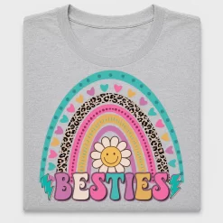 Groovy Besties Rainbow DTF Transfer