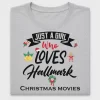 Just A Girl Who Loves Christmas DTF Transfer