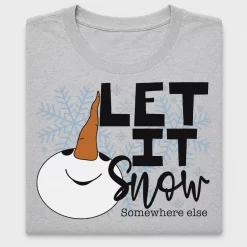 Let It Snow Snowman DTF Transfer