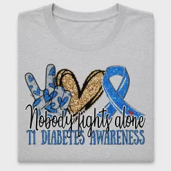 Type 1 Diabetes Awareness DTF Transfer