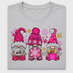 Pink Christmas Gnomes DTF Transfer