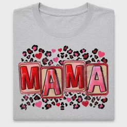Mama Leopard Heart DTF Transfer