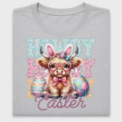 Howdy Easter Cow DTF Transfer