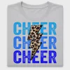 Cheer Leopard Lightning Bolt DTF Transfer
