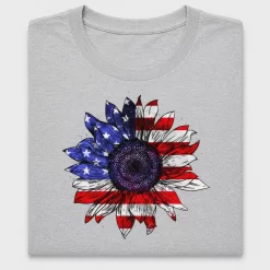 Patriotic Sunflower DTF Transfer