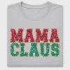 Mama Claus Glitter DTF Transfer
