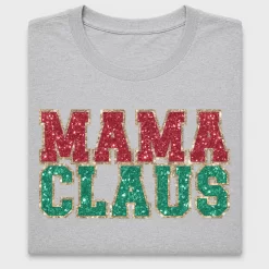 Mama Claus Glitter DTF Transfer