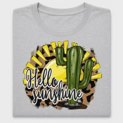 Hello Sunshine Cactus DTF Transfer