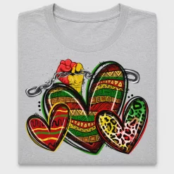 Juneteenth Hearts DTF Transfer
