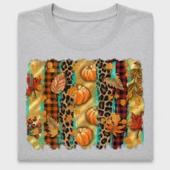 Fall Pumpkin Leopard Glitter DTF Transfer