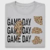 Game Day Leopard Lightning DTF Transfer