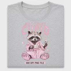 Not Today Cupid Snarky Raccoon DTF Transfer