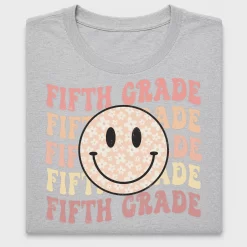 Fifth Grade Daisy Smiley DTF Transfer