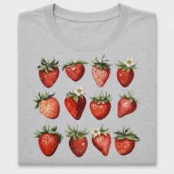 Watercolor Strawberries DTF Transfer