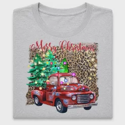 Red Truck Christmas DTF Transfer