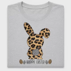 Leopard Bunny Happy Easter DTF Transfer