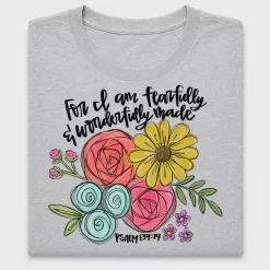 Psalm 139 Floral DTF Transfer