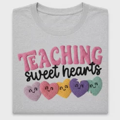 Teaching Sweet Hearts DTF Transfer