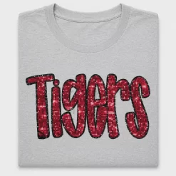 Tigers Football Sequin DTF Transfer