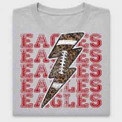 Eagles Leopard Lightning Bolt DTF Transfer