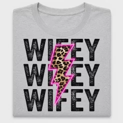 Wifey Cheetah Neon Lightning DTF Transfer