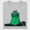 Glitter Shamrock St Patrick's Day DTF Transfer