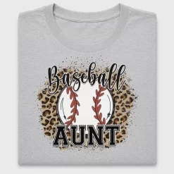 Baseball Aunt Leopard DTF Transfer