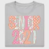 Senior 2027 Checkered Floral DTF Transfer