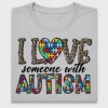 Autism Awareness Heart DTF Transfer