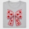 Valentine Heart XOXO Bow DTF Transfer
