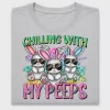 Chilling With My Peeps Bunny DTF Transfer