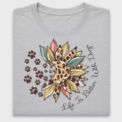 Dog Mom Leopard Sunflower DTF Transfer