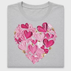 Floral Heart DTF Transfer Valentine Design